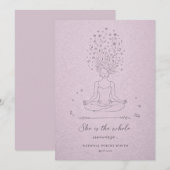 She Is The Whole Universe Celestial Woman Poetry シーズンカード (正面/裏面)