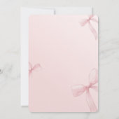 She is Turning Twenty Bow Ribbon 20th Birthday 招待状 (裏面)