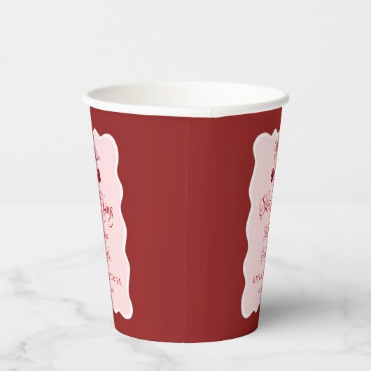 She is tying the knot Bridal Shower 紙コップ (右)