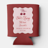 She is tying the knot Bridal Shower 缶クーラー (裏面)