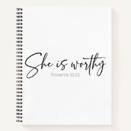 She Is Worthy | 箴言31章 ジャーナル