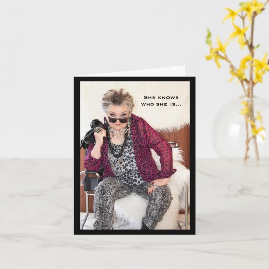 She Know Who She Is  カード (黄色い花)