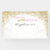 She leaves a little sparkle wherever she goes 横断幕 (横)