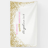 She leaves a little sparkle wherever she goes 横断幕 (縦)