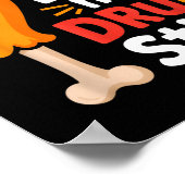 She Likes My Drum Stick Funny Foodie Humor Summer ポスター (角)