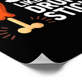 She Likes My Drum Stick Funny Thanksgiving Humor F ポスター (角)