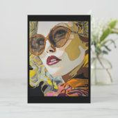 She Likes Pina Coladas Painting Small-Scale Print 招待状 (スタンド正面)