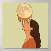 She Looked at the Moon Until It Melted ポスター (正面)