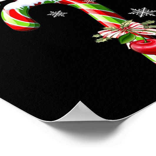 She Loves My Candy Cane I Like Her Peppermint Xmas ポスター (角)