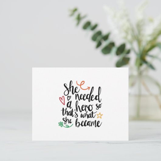 She needed a hero ポストカード (スタンド正面)