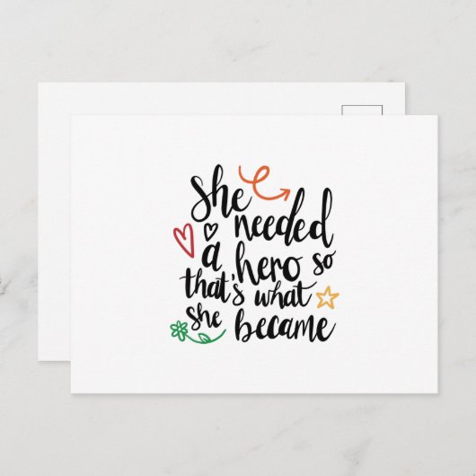 She needed a hero ポストカード (正面/裏面)