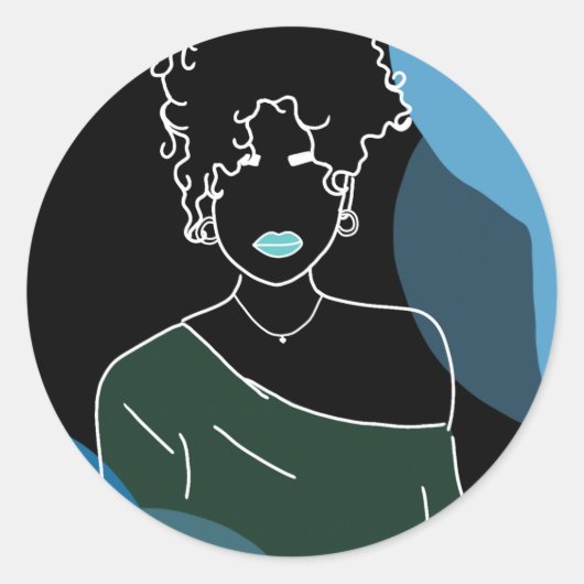 she - negativo ラウンドシール (正面)