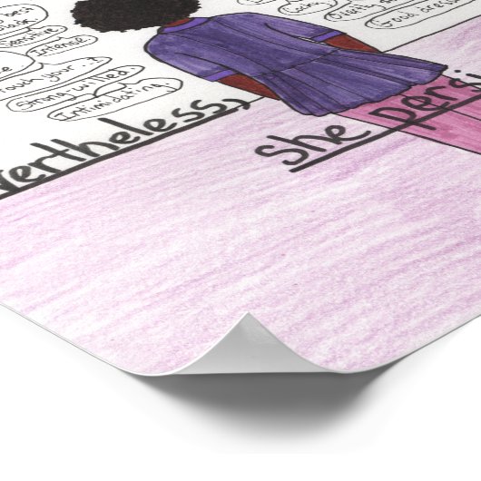 She Persisted (Black) ポスター (角)