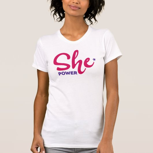 She Power Woman Shirt Tシャツ (正面)