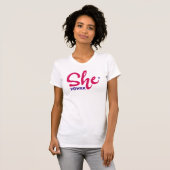 She Power Woman Shirt Tシャツ (正面フル)