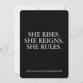 She Reigns Card – Motivational Feminist Quote Gift シーズンカード (正面)
