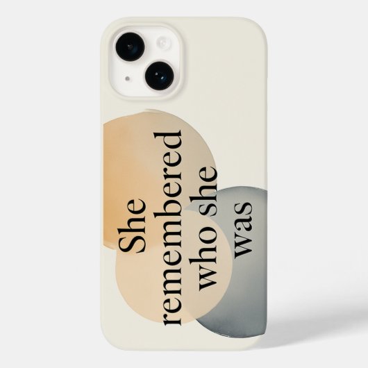 She Remembered Who She Was Phone Case – Inspiratio Case-Mate iPhoneケース (裏面)