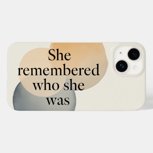 She Remembered Who She Was Phone Case – Inspiratio Case-Mate iPhoneケース (裏面 (横))
