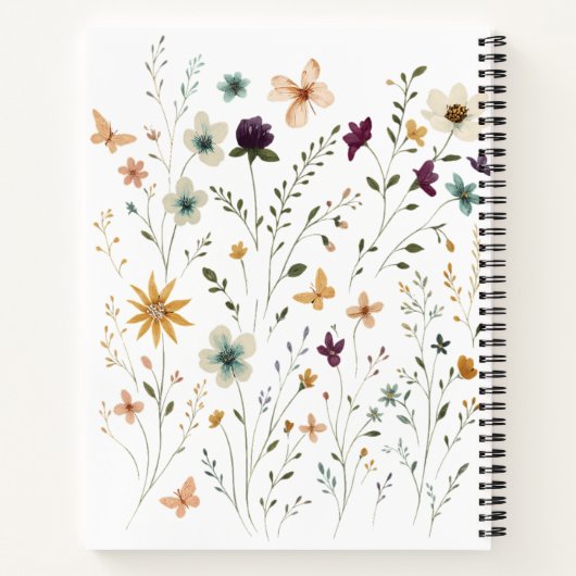 She Rises. Always — Minimalist Empowerment Design ノートブック (裏面)