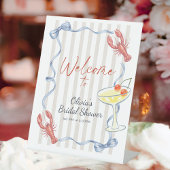 She’s a Catch Lobster Bridal Shower Welcome Sign 台座サイン