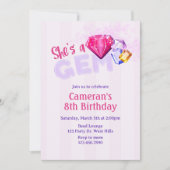 She’s a Gem Birthday  | Gemstone | 招待状 (正面)