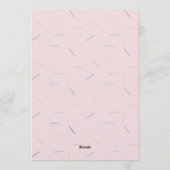 She’s a Sweet TWO Donut-Girl’s 2nd Birthday Party  招待状 (裏面)