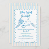 She’s Fresh Off the Market Bridal Shower  招待状 (正面/裏面)