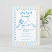 She’s Fresh Off the Market Bridal Shower  招待状 (スタンド正面)