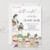 She’s Fresh Off the Market Bridal Shower Party 招待状 (正面)