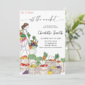 She’s Fresh Off the Market Bridal Shower Party 招待状 (スタンド正面)