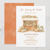 She’s Fresh Off The Market Elegant Autumn Bridal 招待状 (正面/裏面)