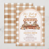 She’s Fresh Off The Market Pumpkin Bridal Shower  招待状 (正面/裏面)