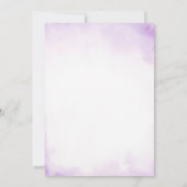 She’s Fresh Off The Market Purple Lilac Bridal 招待状 (裏面)