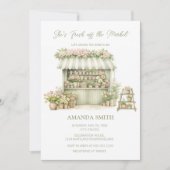 She’s Fresh Off The Market Sage Bridal Shower  招待状 (正面)