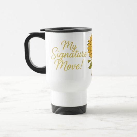 “She’s Got Sass & Sunshine” Sunflower mug トラベルマグ (左)