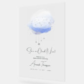 She’s on Cloud Nine Bridal Shower Welcome アクリルサイン (傾斜)