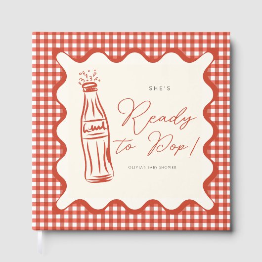 She’s ready to pop baby shower ゲストブック (正面)