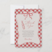 She’s ready to pop baby shower サンキューカード (正面)