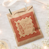 She’s ready to pop baby shower フェイバーバッグ (クリップ留めされた状態)