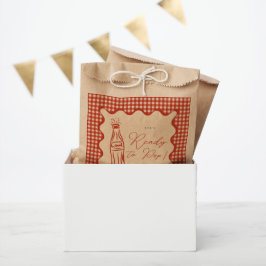 She’s ready to pop baby shower フェイバーバッグ