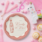 She’s ready to pop baby shower ペーパープレート (パーティー)