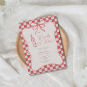 She’s ready to pop baby shower 招待状