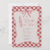 She’s ready to pop baby shower 招待状 (正面)