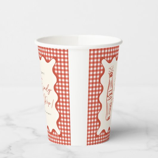 She’s ready to pop baby shower 紙コップ (左)