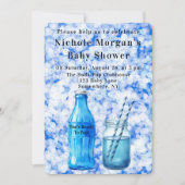 She’s Ready To Pop Boy Baby Shower 招待状 (正面)