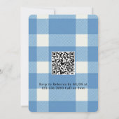 She’s Ready To Pop Boy Baby Shower 招待状 (裏面)