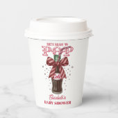 She’s Ready to Pop Cola Bottle Baby Shower 紙コップ (正面)