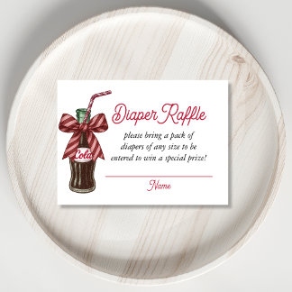 She’s Ready to Pop Cola Bottle Diaper Raffle  エンクロージャーカード