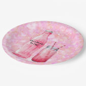 She’s Ready To Pop Girl Baby Shower ペーパープレート (アングル)