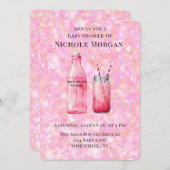 She’s Ready To Pop Girl Baby Shower 招待状 (正面/裏面)